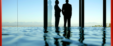 Business Men in Suits, Blue Tone Colors